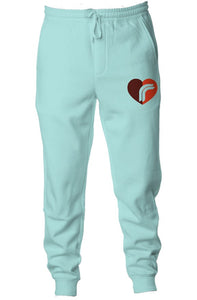 Heart RebelRespec Mint Pigment Dyed Fleece Joggers 