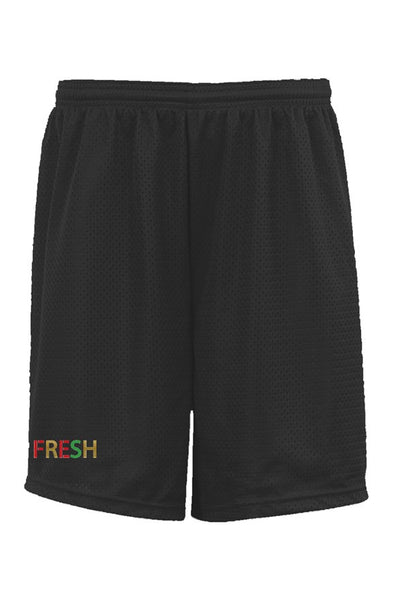 Fresh Red Gold and Green Classic Mesh Shorts