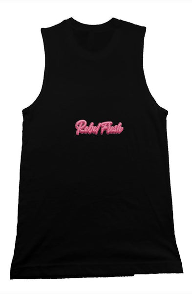 Rebel Fresh Pink Unisex Muscle Tank