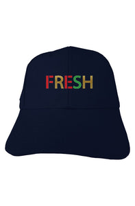 Fresh Red Gold and Green Hemp Baseball Cap