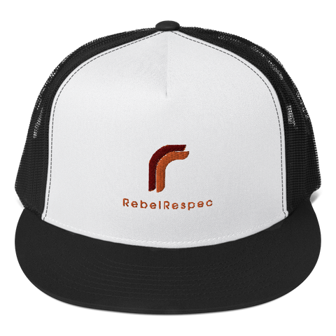 Logo Trucker Cap - Orange Text