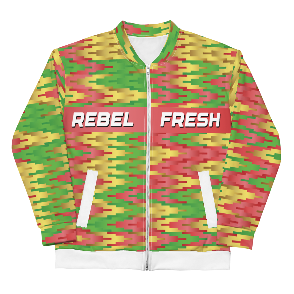 Rebel Fresh Zig All-Over Print Unisex Bomber Jacket