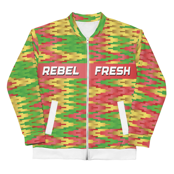 Rebel Fresh Zig All-Over Print Unisex Bomber Jacket