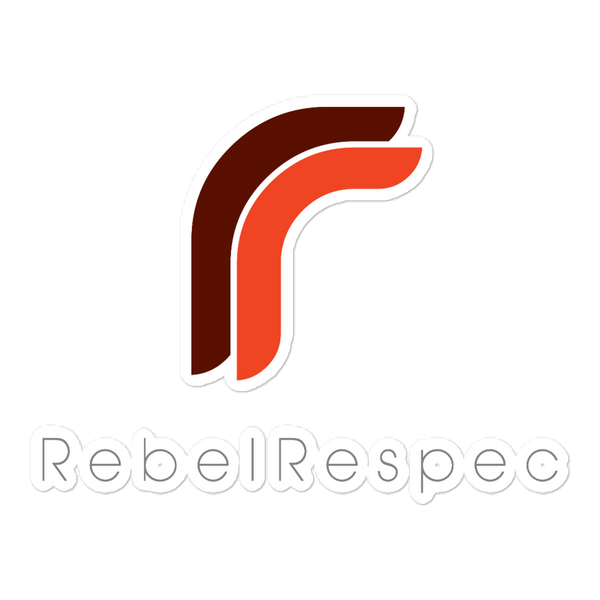 RebelRespec Logo Bubble-Free Stickers