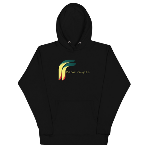 RebelRespec Logo Red Green and Gold Unisex Hoodie