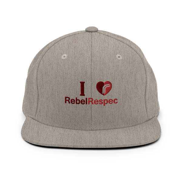 I Love RebelRespec Snapback Hat