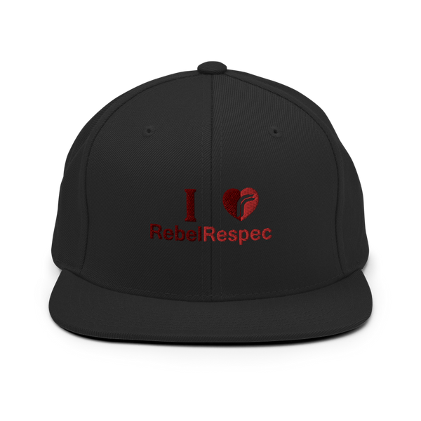 I Love RebelRespec Snapback Hat