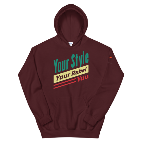 Tagline With Logo On Sleeve Unisex Hoodie