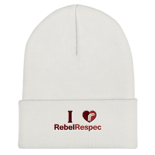 I Love RebelRespec Cuffed Beanie