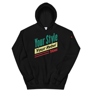 Tagline With Logo On Sleeve Unisex Hoodie