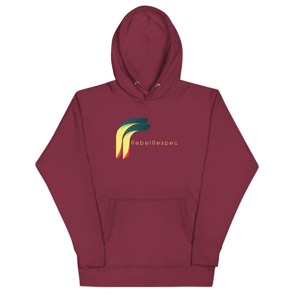 RebelRespec Logo Red Green and Gold Unisex Hoodie