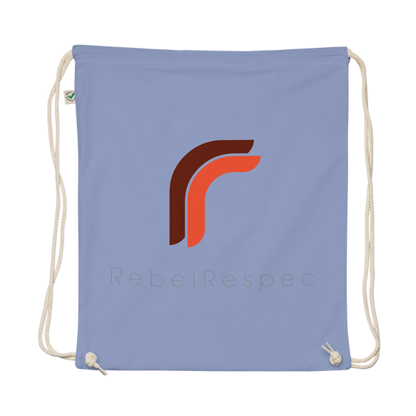 RebelRespec Logo Organic Cotton Drawstring Bag