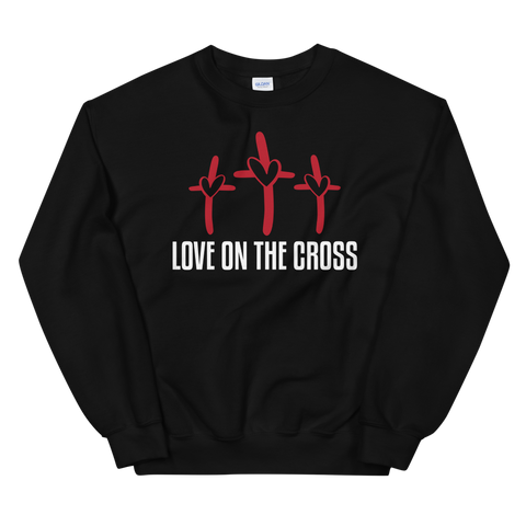 LOVE ON THE CROSS SWEATSHIRT