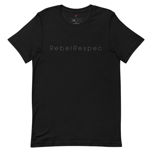 RebelRespec Grey Script Short-Sleeve Unisex T-Shirt