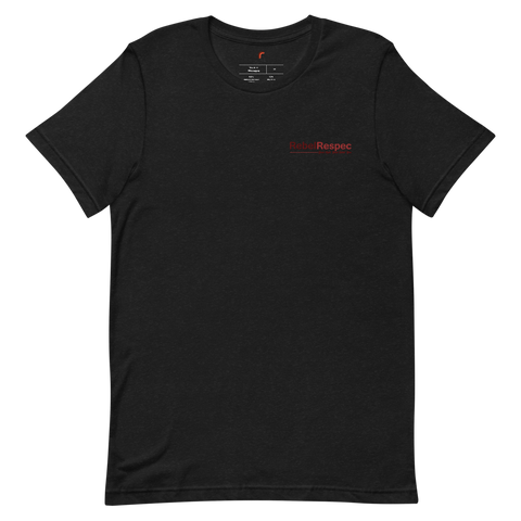 RebelRespec Tagline Embroidered Short-Sleeve Unisex T-Shirt