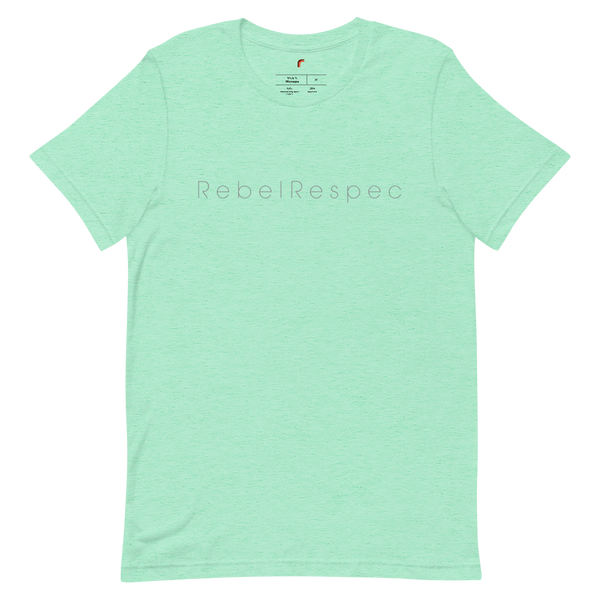 RebelRespec Grey Script Short-Sleeve Unisex T-Shirt