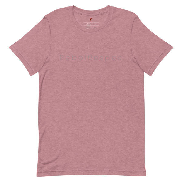 RebelRespec Grey Script Short-Sleeve Unisex T-Shirt