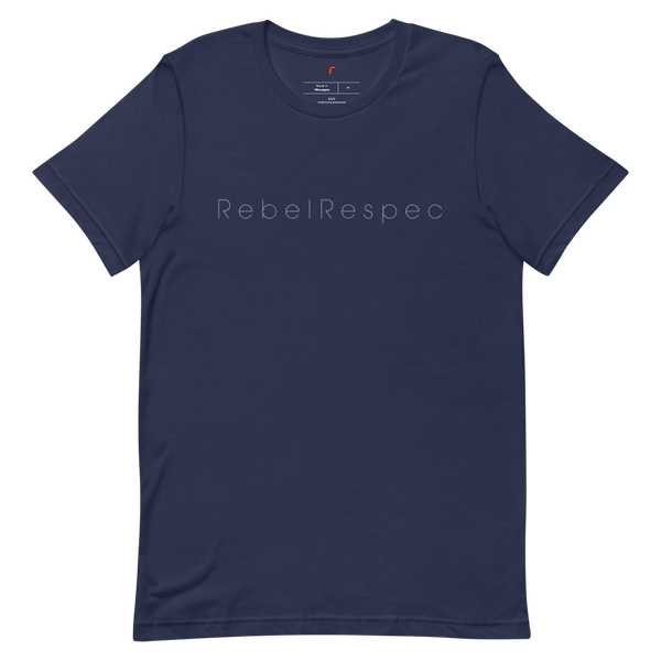 RebelRespec Grey Script Short-Sleeve Unisex T-Shirt