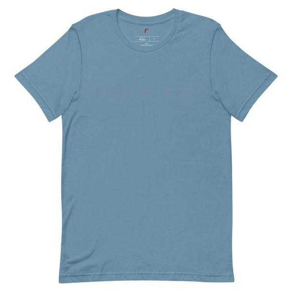 RebelRespec Grey Script Short-Sleeve Unisex T-Shirt