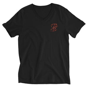 Bougie Boi Embroidered Unisex Short Sleeve V-Neck T-Shirt