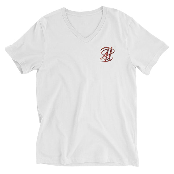 Bougie Boi Embroidered Unisex Short Sleeve V-Neck T-Shirt